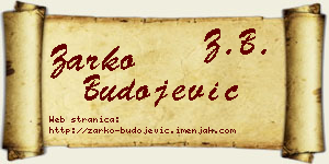 Žarko Budojević vizit kartica
